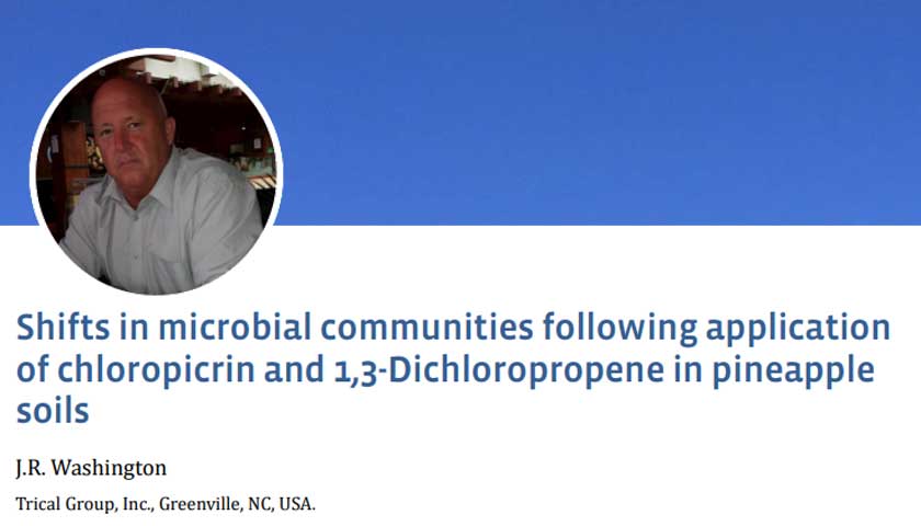 Shifts in Microbial Communities following application of Chloropicrin and 1,3-Dichloropropene in Pineapple 