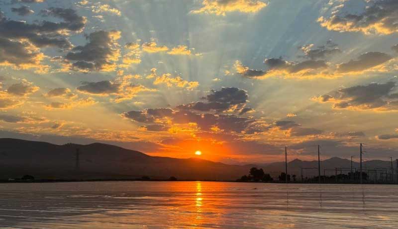 Sun Rises Over Santa Maria