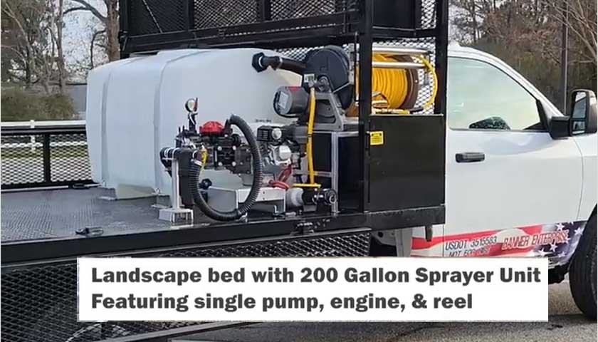 Custom Landscape Bed Spray Truck