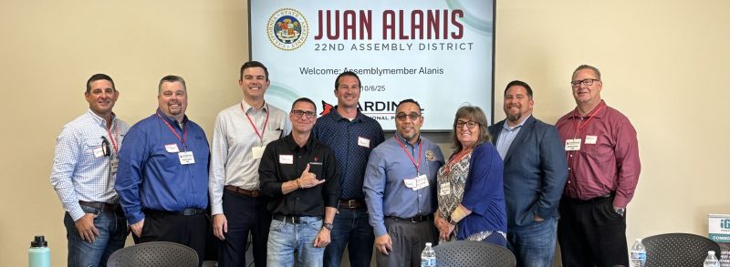 Juan Alanis Visits Cardinal in Fresno, CA