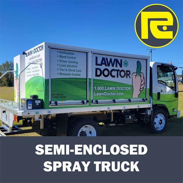 Reddick Equipment’s Semi-Enclosed Poly Spray Trucks