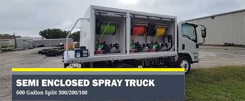 Reddick Cemi-Enclosed Spray Truck
